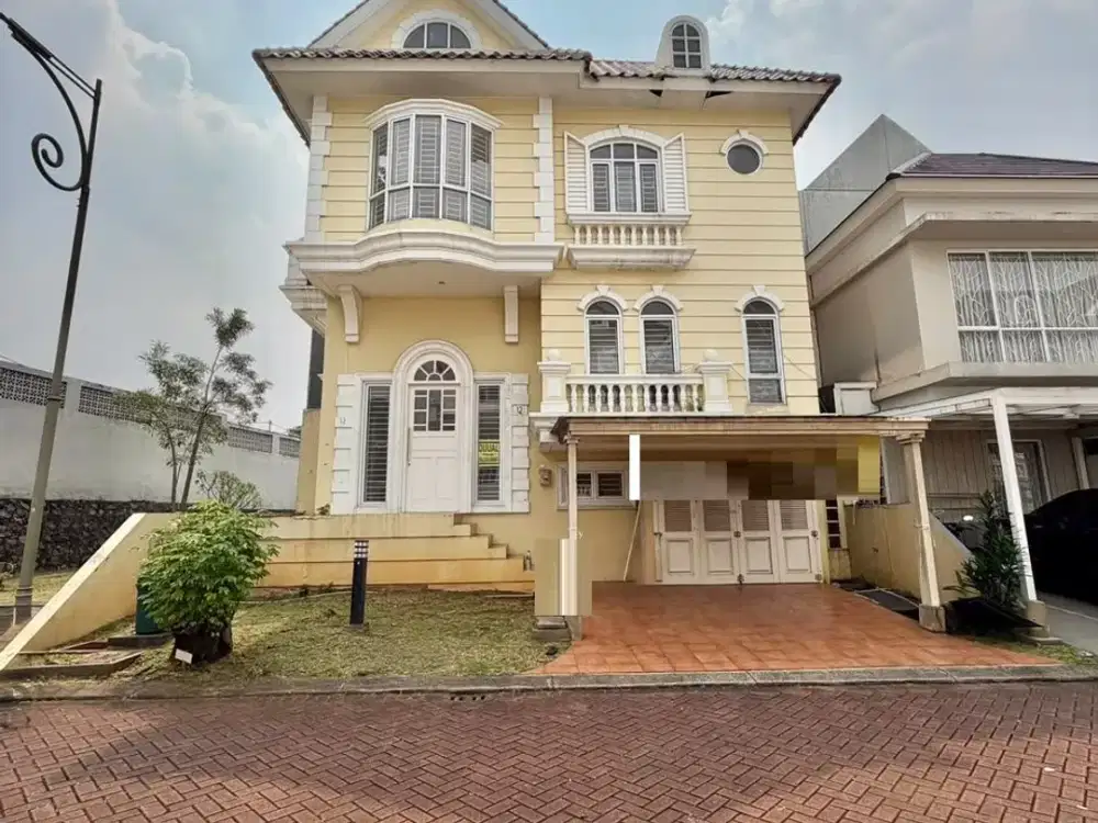 DIJUAL RUMAH HOEK 3+1 KAMAR TIDUR CLUSTER MONTANA VILLAGE, GADING SERPONG