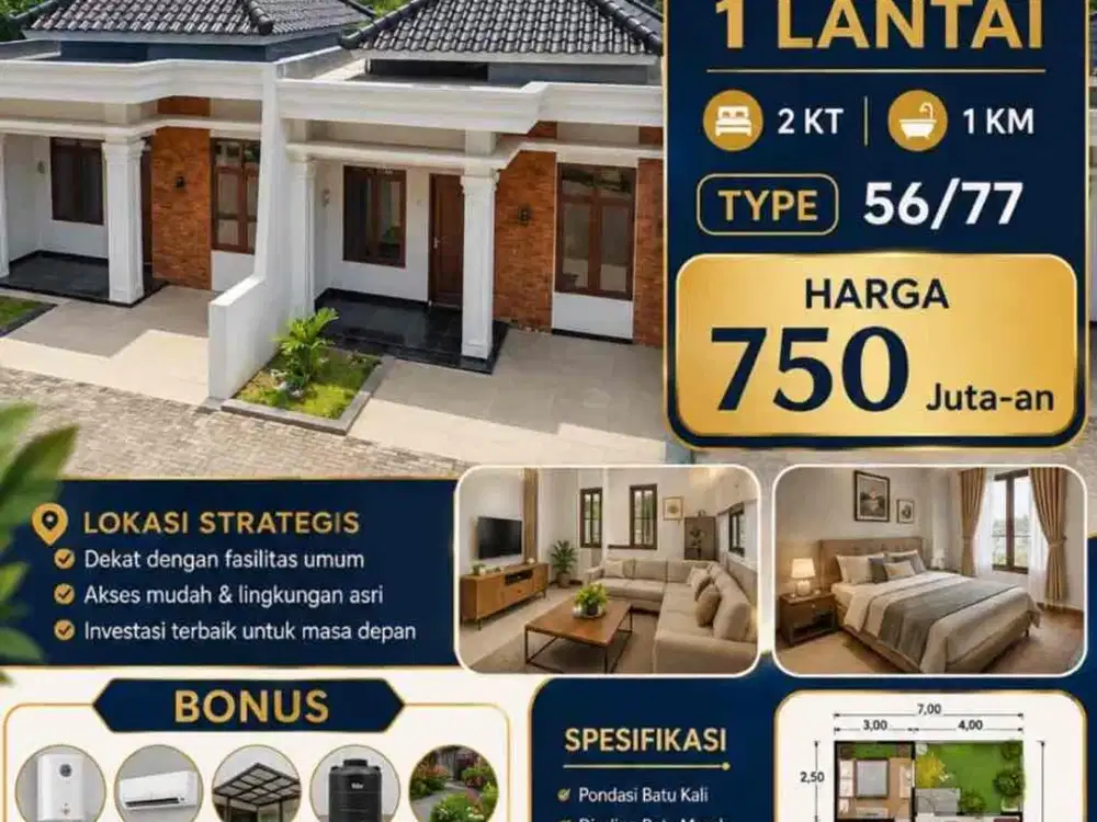 Rumah Ready di banyumanik cluster dekat Undip bisa KPR
