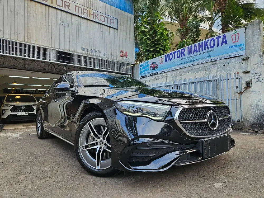 10 rb km E 300 AMG Line 2025 nik 2024 hitam black W214 MBUX EQ boost