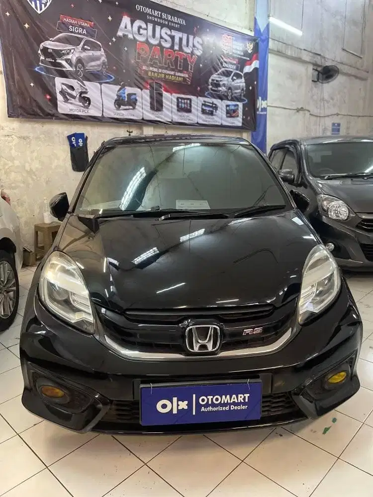 HONDA 2018 BRIO RS 1.2 AT HITAM ORI OTOMART 286 KENJERAN