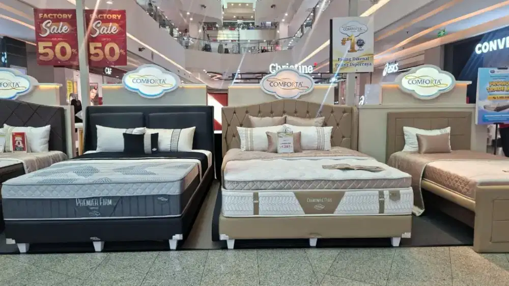 Promo Cicilan Bunga 0% Tenor 12bln Comforta Chamomile Plus 180x200 set