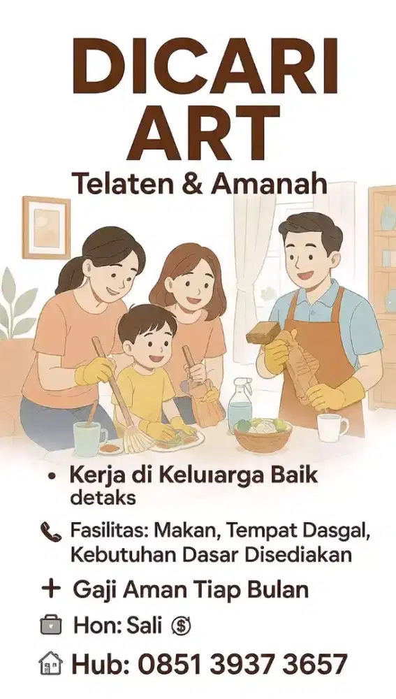 Info loker asisten rumah tangga