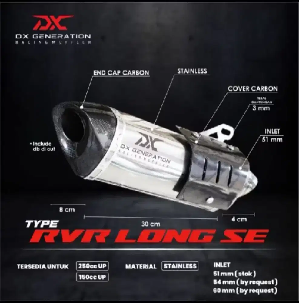 Knalpot RVR Full system zx25r for NMAX NEO S / NMAX TURBO