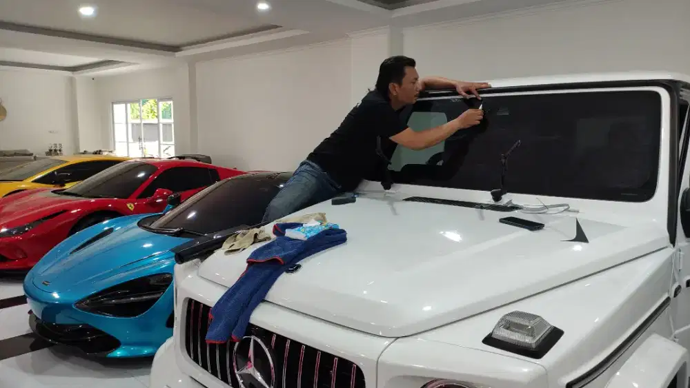 Kaca film 3m cover jok mobil wrapping sticker panggilan