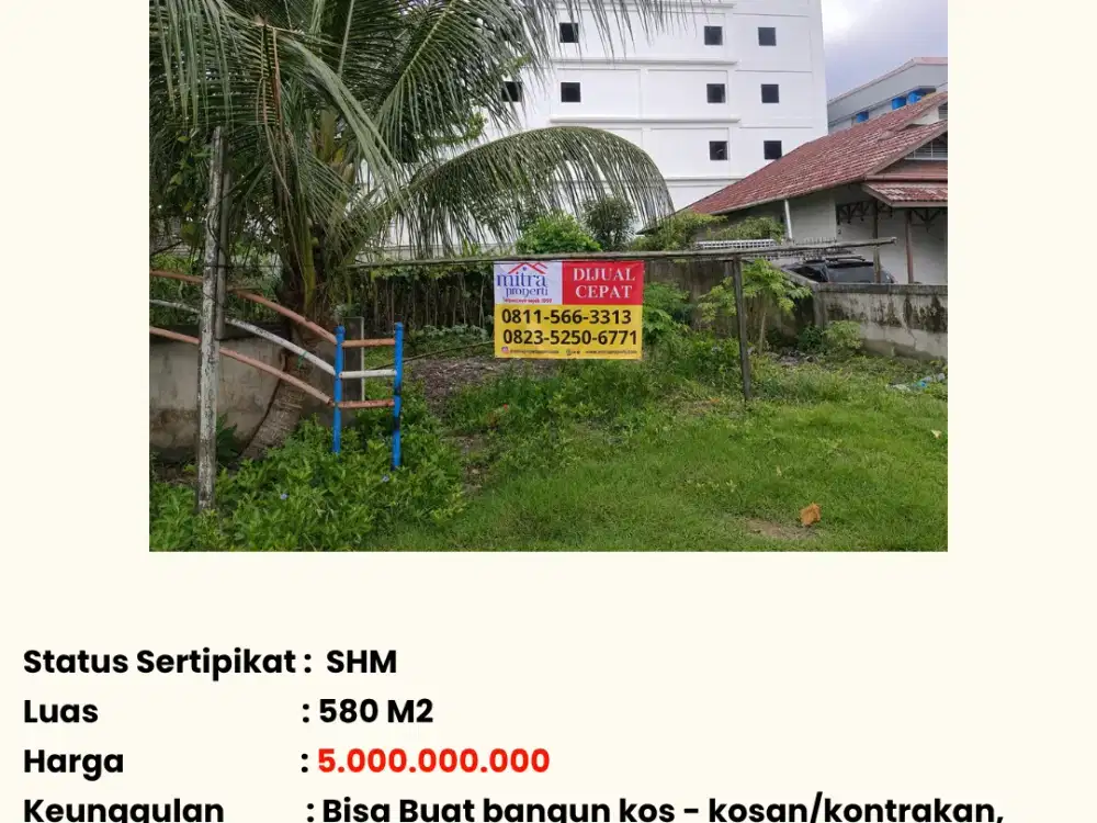 DI JUAL TANAH DILOKASI STATEGIS