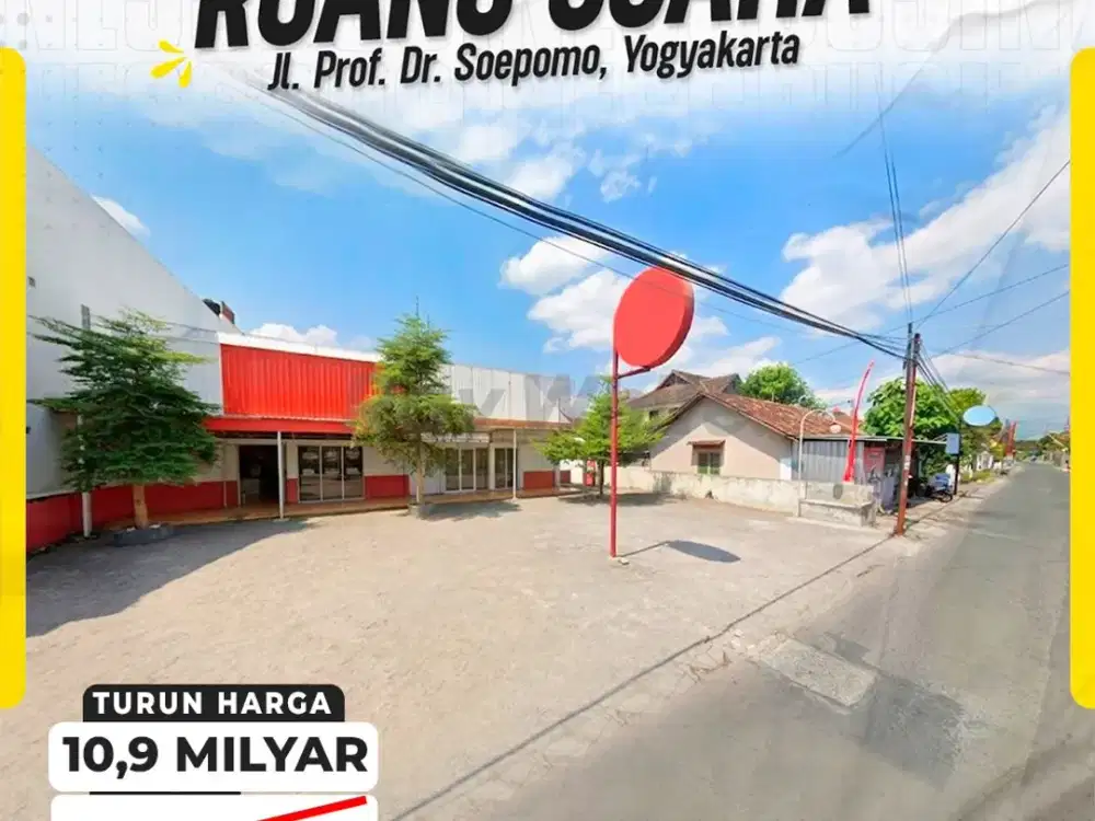 RUANG USAHA 1364meter DIJUAL – JL. PROF. DR. SOEPOMO, YOGYAKARTA