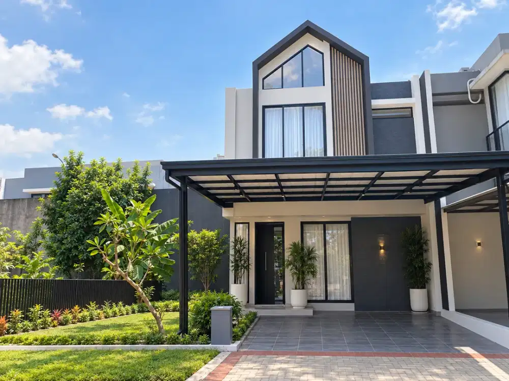 DISEWAKAN RUMAH BARU DI KEBAYORAN HARMONY BINTARO JAYA CLUSTER NORDIC - POSISI HOEK