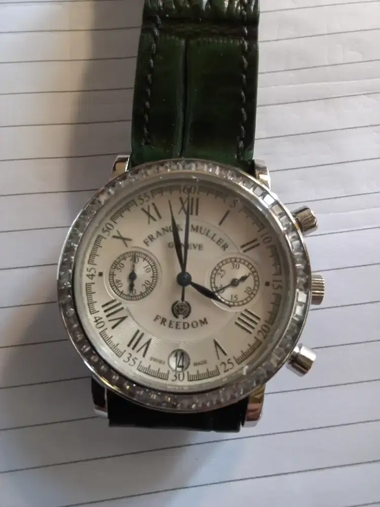 Jam tangan cronometer frank m, bateray