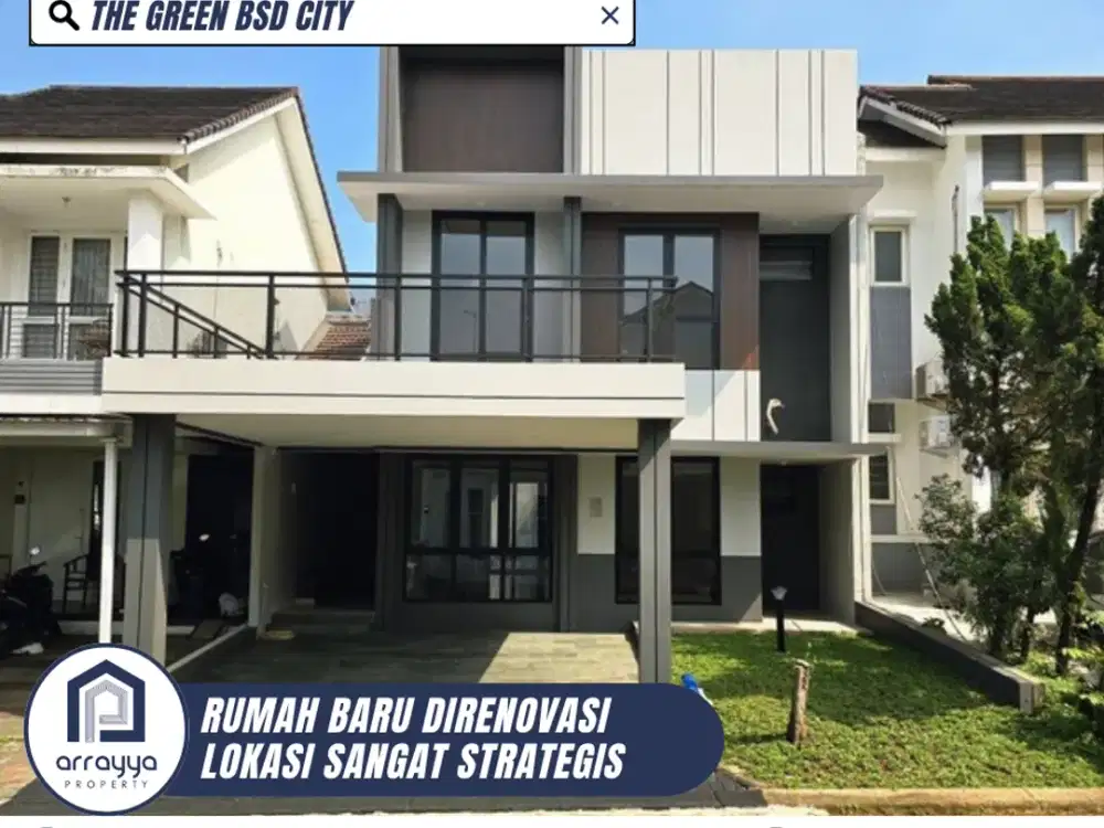 DIJUAL RUMAH CANTIK TER RENOVASI SIAP HUNI DI THE GREEN BSD (ARB138/RN)