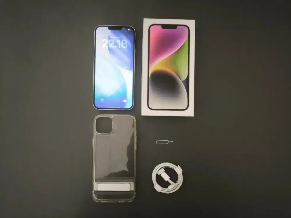 iPhone 14+ Plus 128GB 128 - Fullset, Garansi Inter