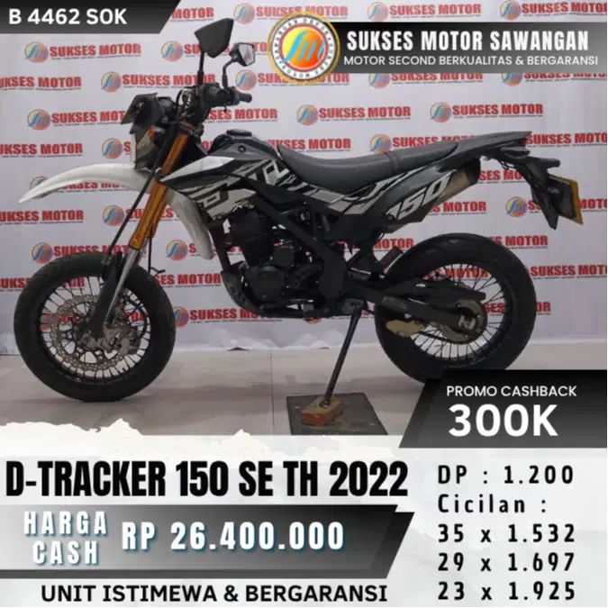 KAWASAKI D-TRACKER 150 SE TH 2022 DTRACKER D TRACKER BISA CASH KREDIT