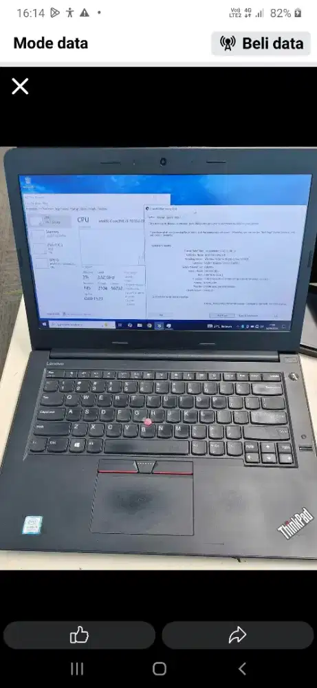Thinkpad e470 8 ssd 256