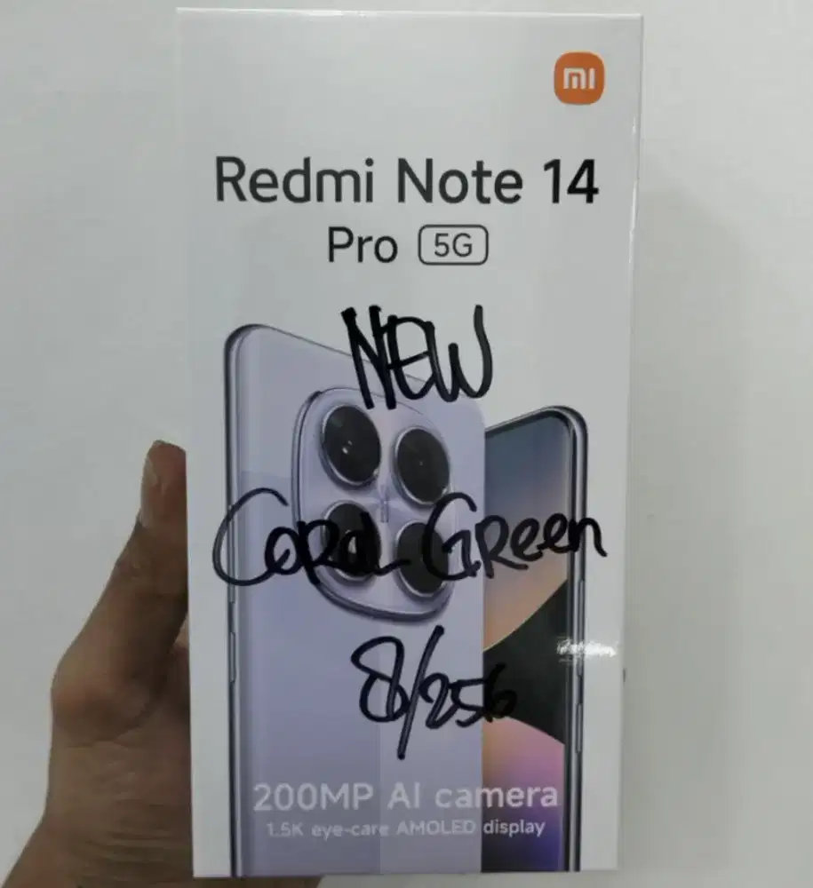 Xiaomi Redmi Note 14 Pro 5G 8/256 Green BNIB Garansi Resmi Indonesia