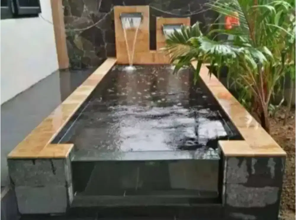 Kolam ikan koi dan filter