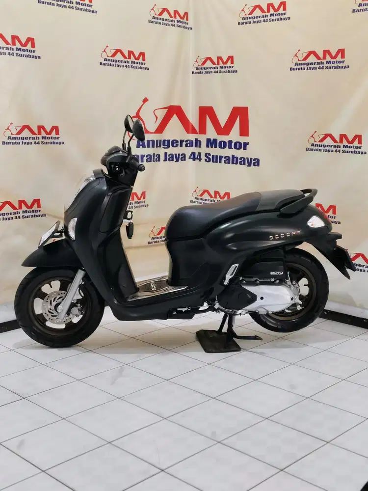 Am Barata Honda New Scoopy Prestige Tahun 2024 warna Hitam Doff