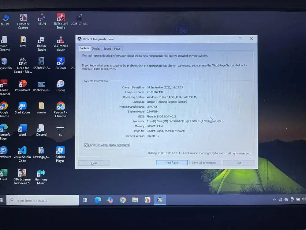 JUAL LAPTOP THINKPAD T430 - Core i5 Dual Storage (SSD + HDD)