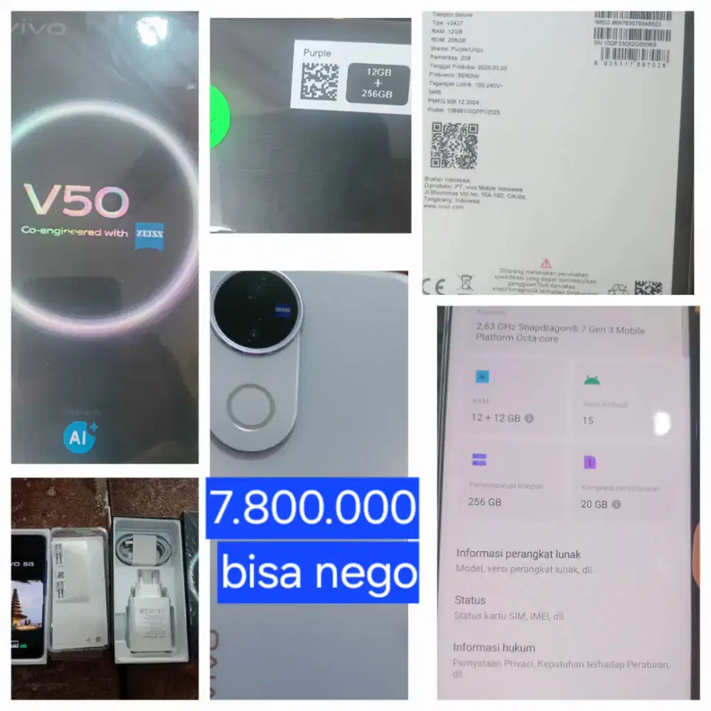 Jual Hp, mereka Vivo V50