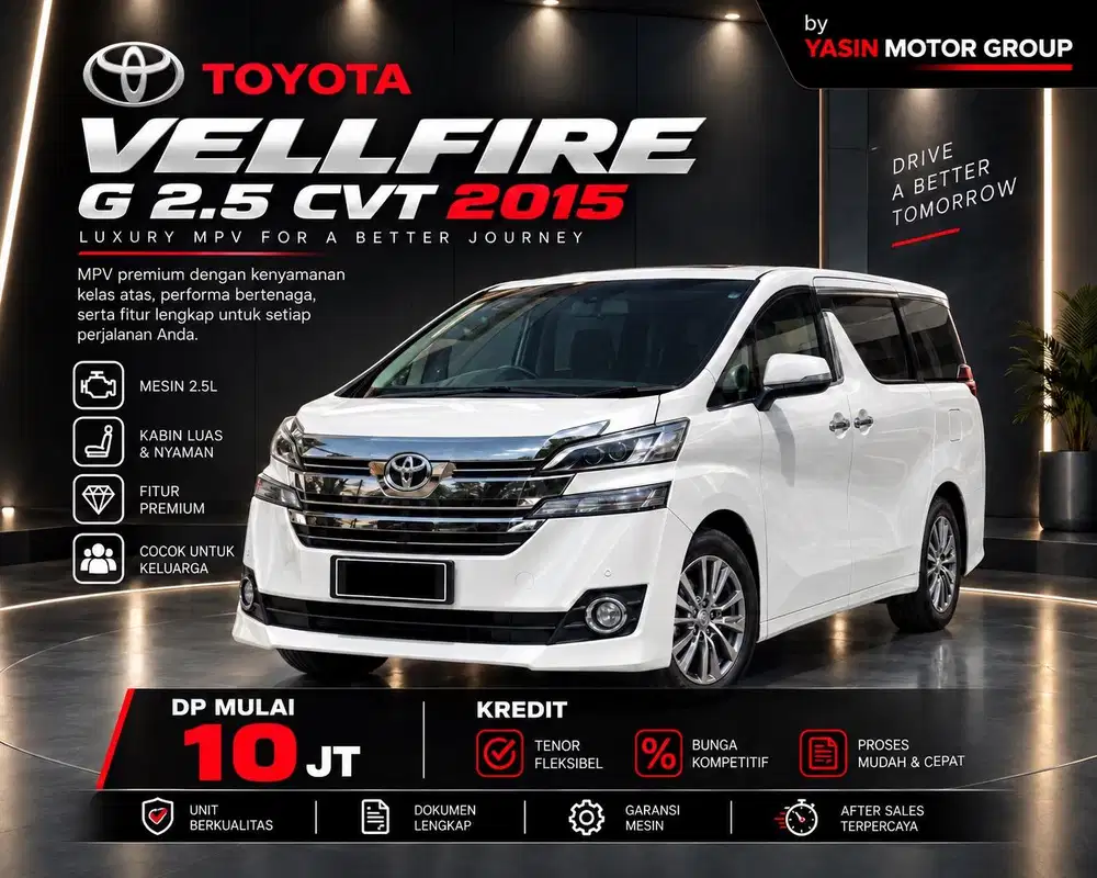 Toyota Vellfire G 2.5 2015 AT DP 10Jt