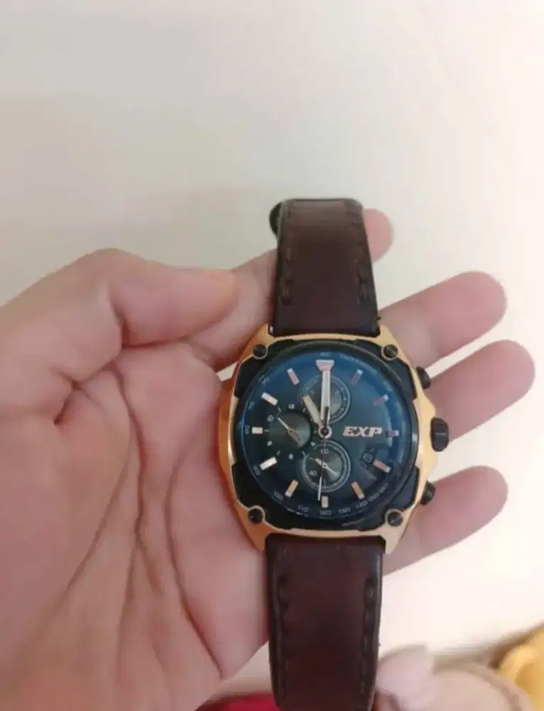 Jam tangan expedition rose gold mulus