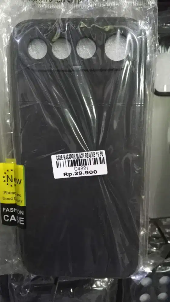 CASE MACARON BLACK REALME 16 5G