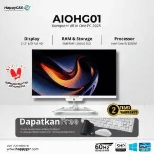 PC ALL IN ONE i5 & i7 | 8GB RAM | SSD 256GB | Siap Pakai