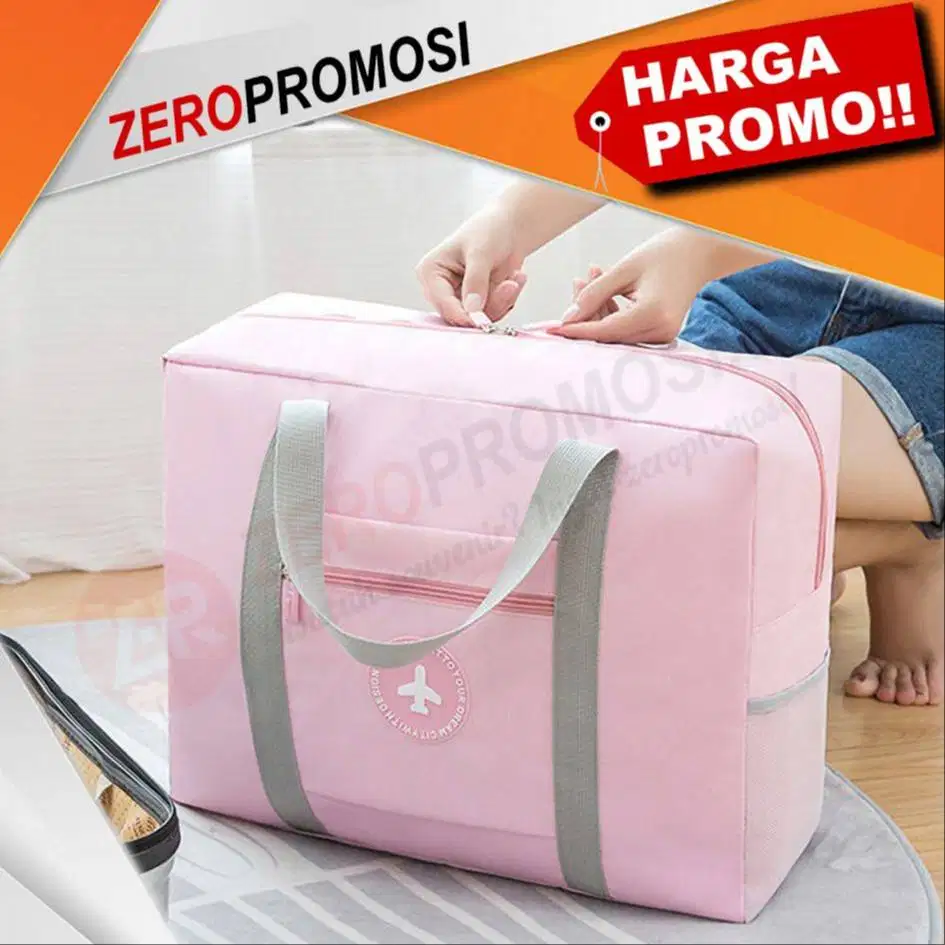 Tas Travel Foldable Custom Logo Souvenir Praktis untuk Event