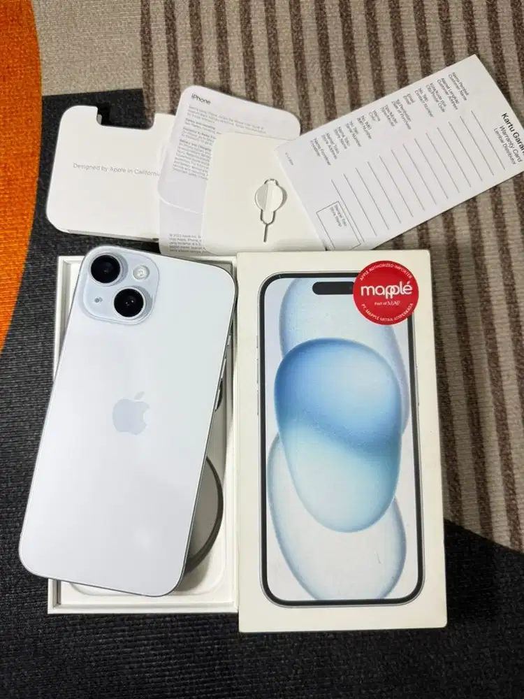 Iphone 15 128gb Blue resmi garansi ON 2027