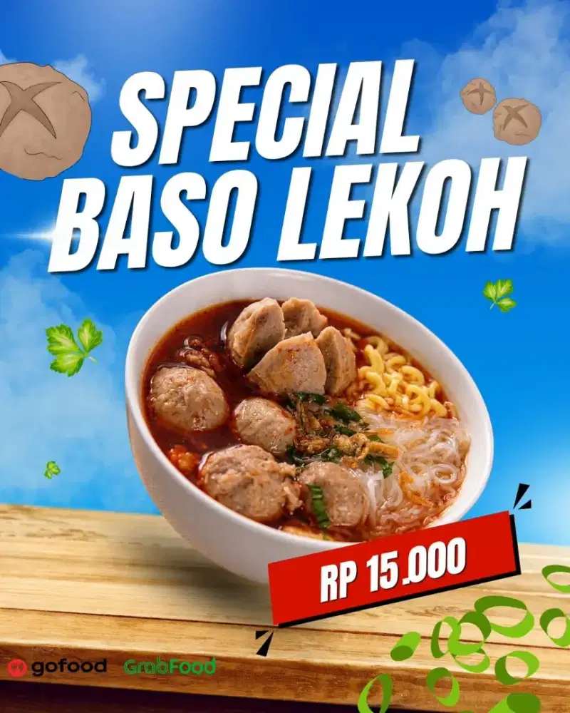 BAKSO LEKOH (Bakso kuah manis pedas asem)