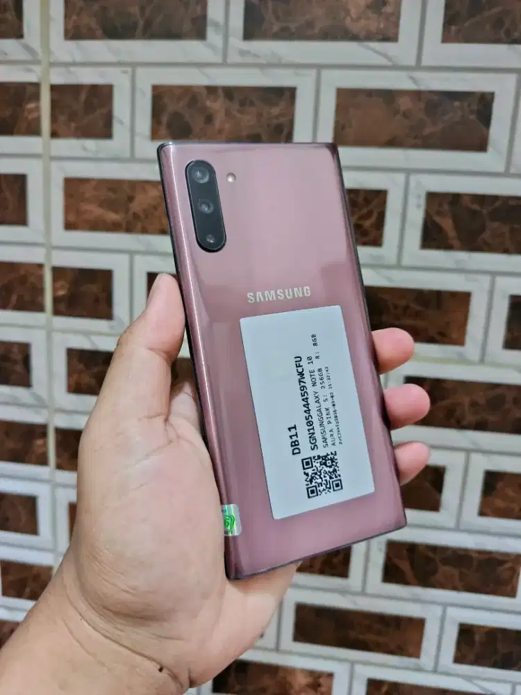 JUAL CEPAT SAMSUNG NOTE 10 8/256 GB PINK SEIN SECOND MURAH