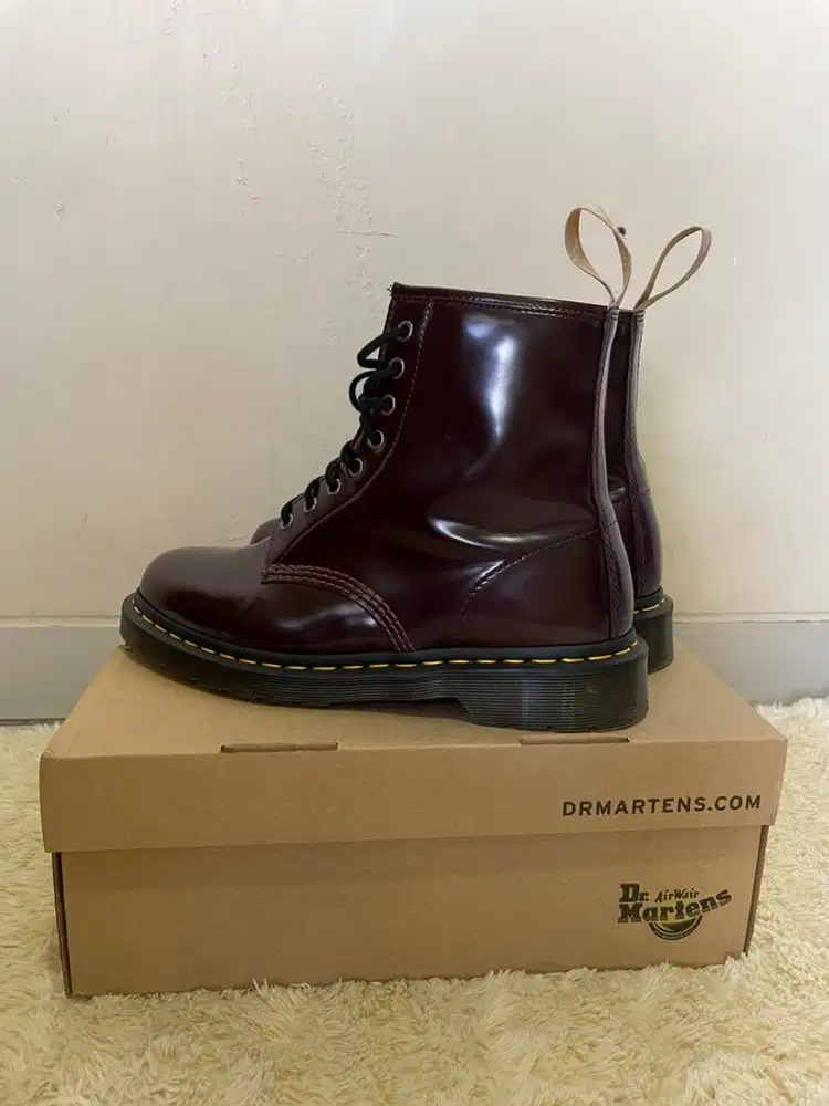 Dr Martens 1406 Vegan Cherry Red