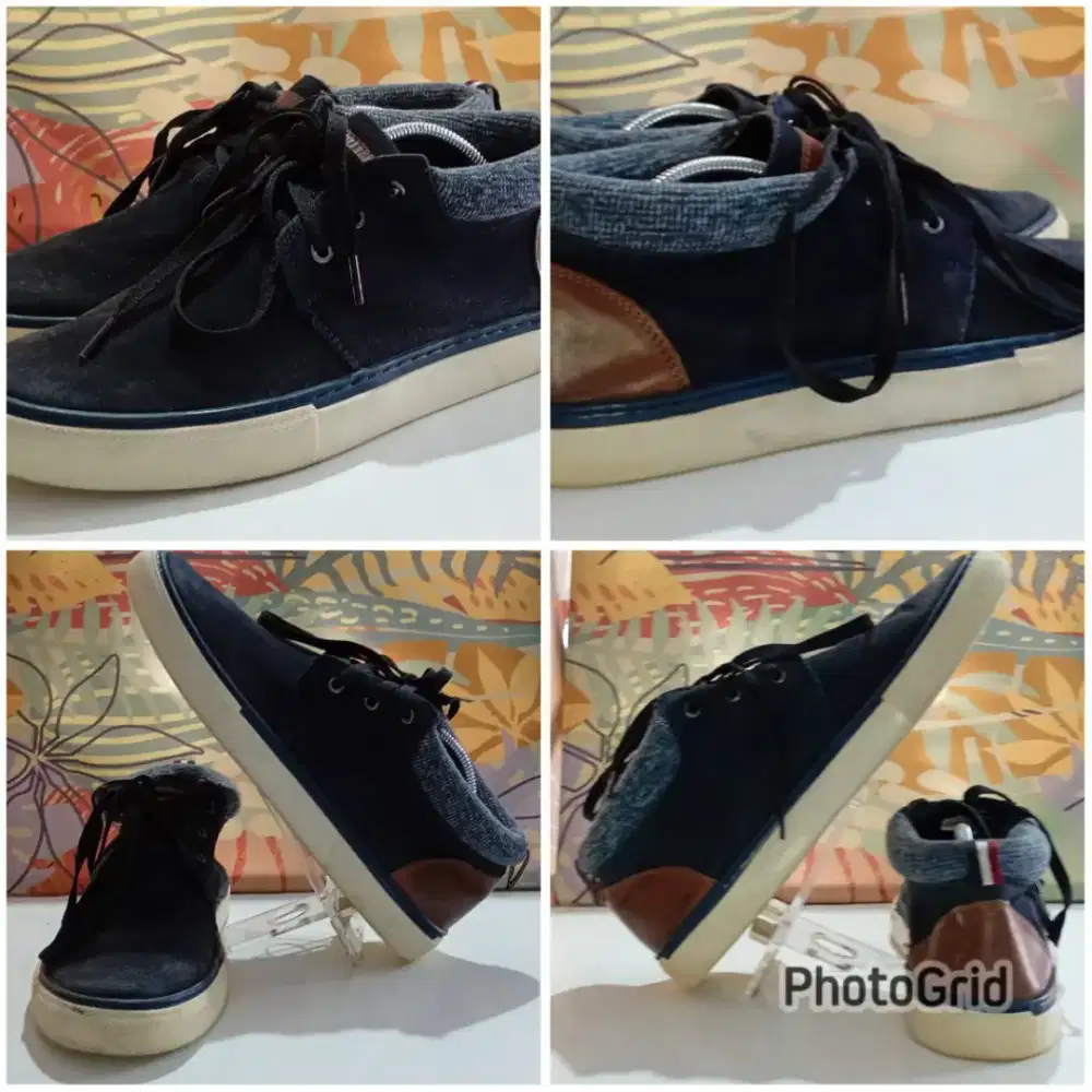 Petrolio Leather Blue