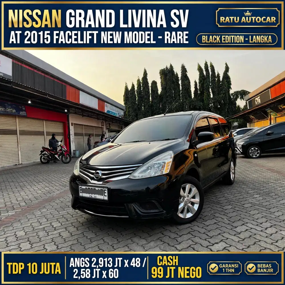 TDP 10JT ANGSURAN 2JUTAAN LIVINA SV  MATIC 2015 BLACK EDITION