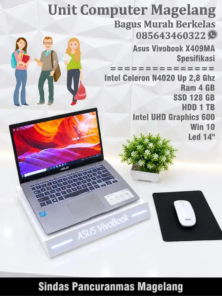 Asus Vivobook X409 MA II Intel N4020 II SSD nvme 128 II 1 TB II 14 BL