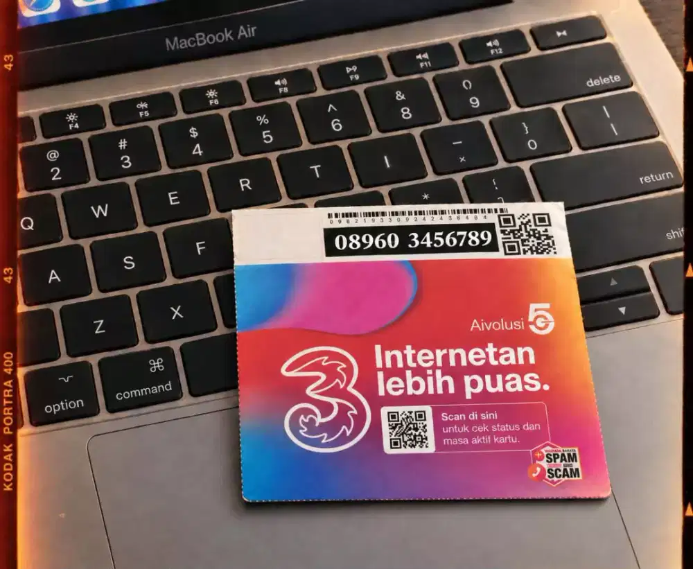 (bisa COD) Nomor CANTIK kartu TRI INDOSAT HOKI NAIK FULL 3456789 #1