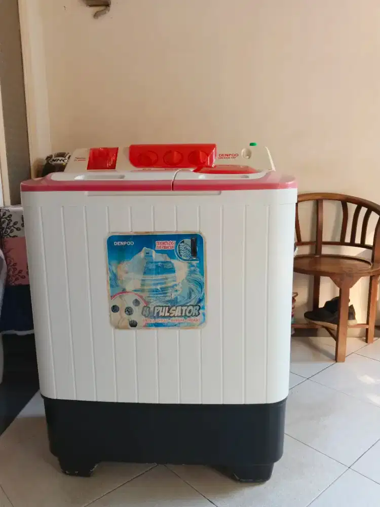 Mesin cuci Denpo 2tabung Original