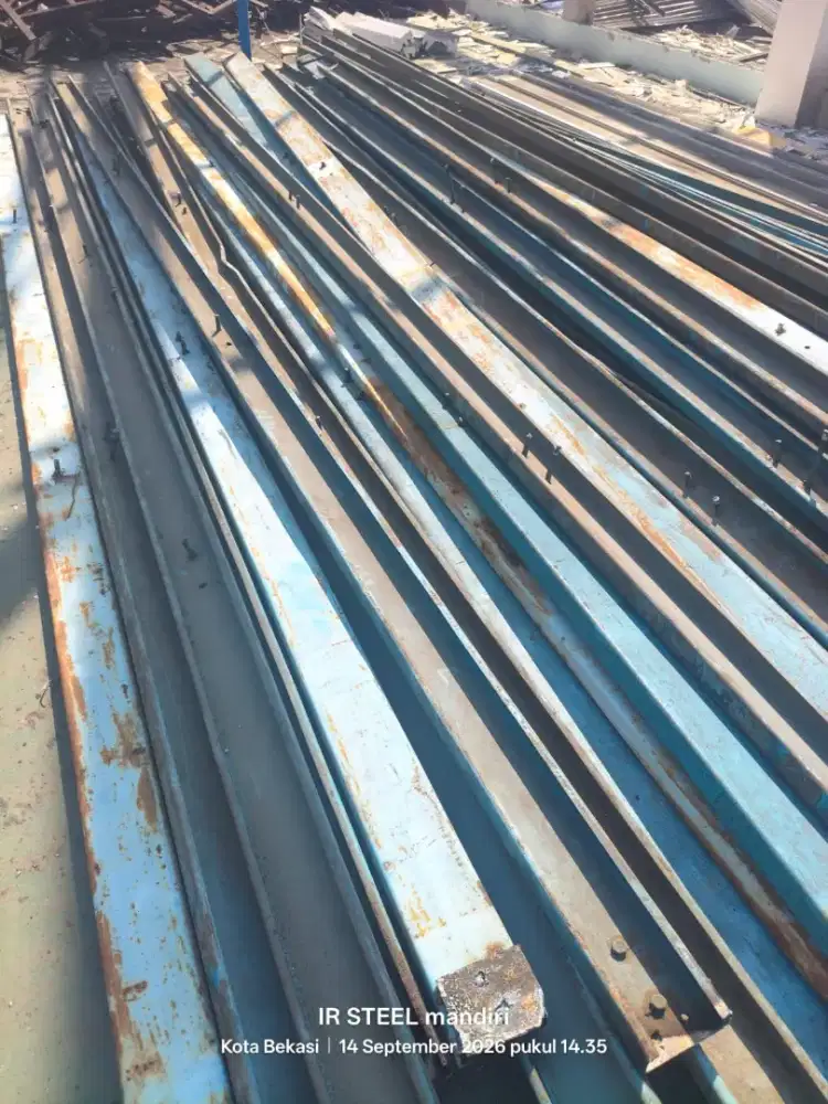 Dijual besi CNP panjang 6m ukuran 125mm tebel -+2,5mm