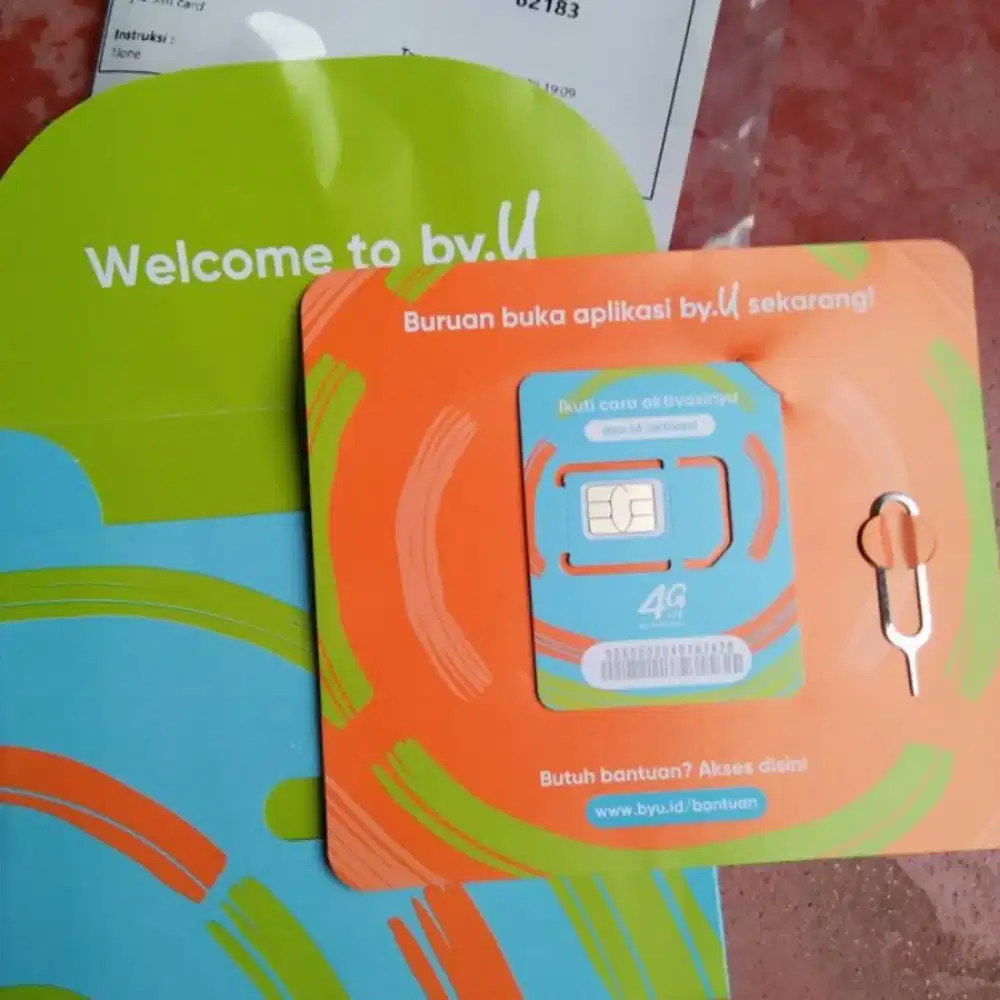 Kartu SIM perdana BYU 5GB 0851-7500-XXXX
