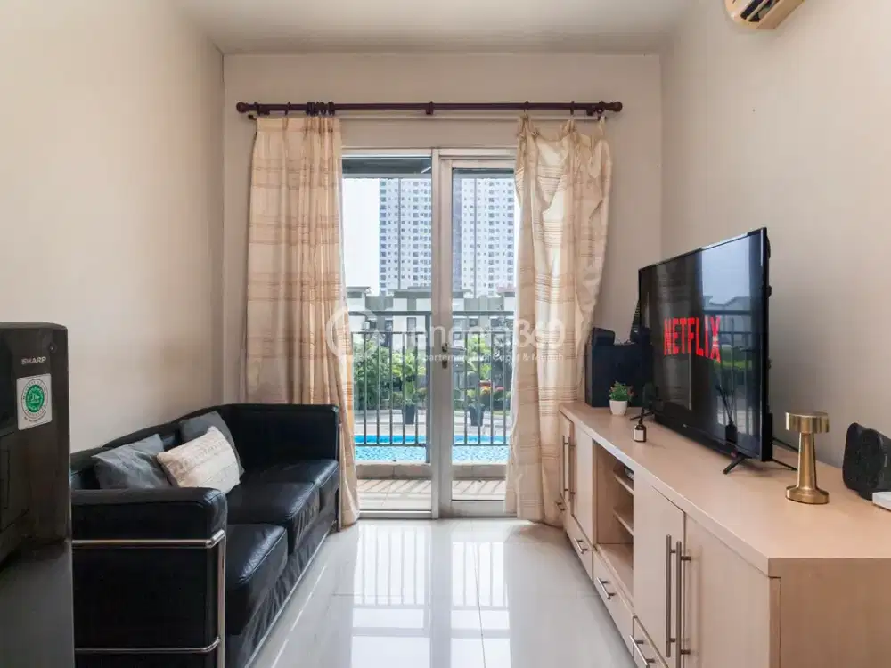 Disewakan Apartemen Cosmo Mansion - Jakarta Residence Thamrin City tipe 2BR Full Furnished | JKRC048
