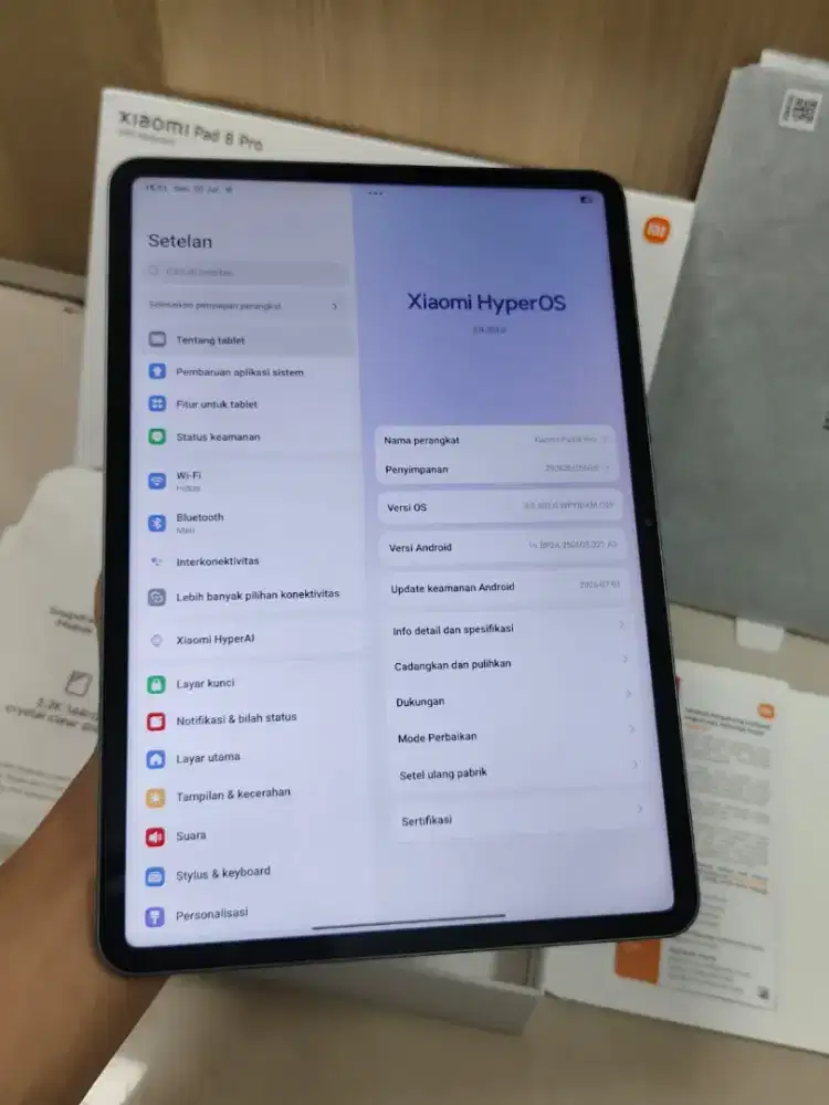 xiaomi pad 8 Pro 8/256 with keyboard 
tangan pertama