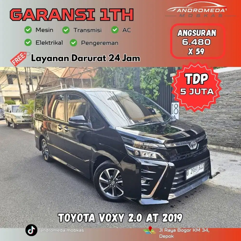TDP TERMURAH 5 JT TOYOTA VOXY 2.0 AT 2019 KONDISI ISTIMEWA SEKALI
