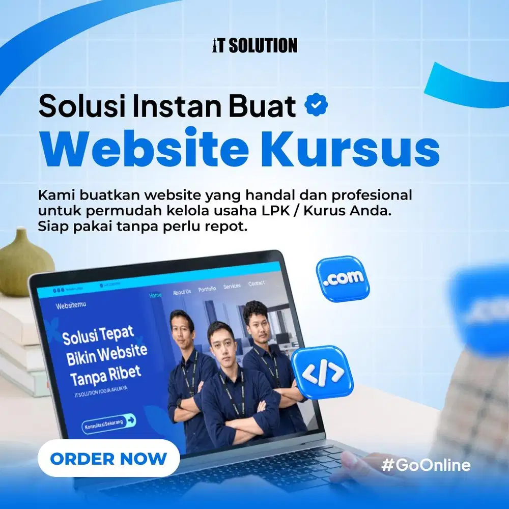 Paket Website Kursus Profesional untuk Lembaga Pendidikan di Bandung