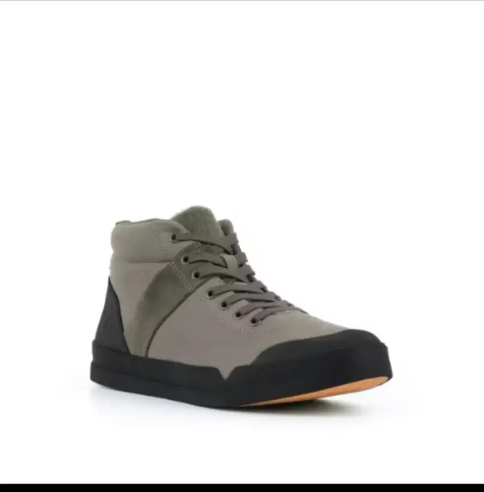 Sepatu Sneaker anak laki-laki Parabellum warna abu-abu hijau ukuran 37