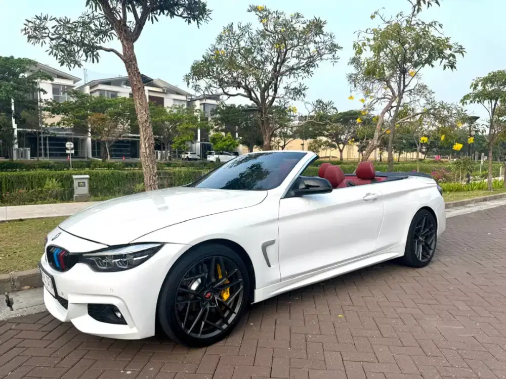 BMW F33 428i Convertible White on Red Hardtop Convertible LANGKA RARE