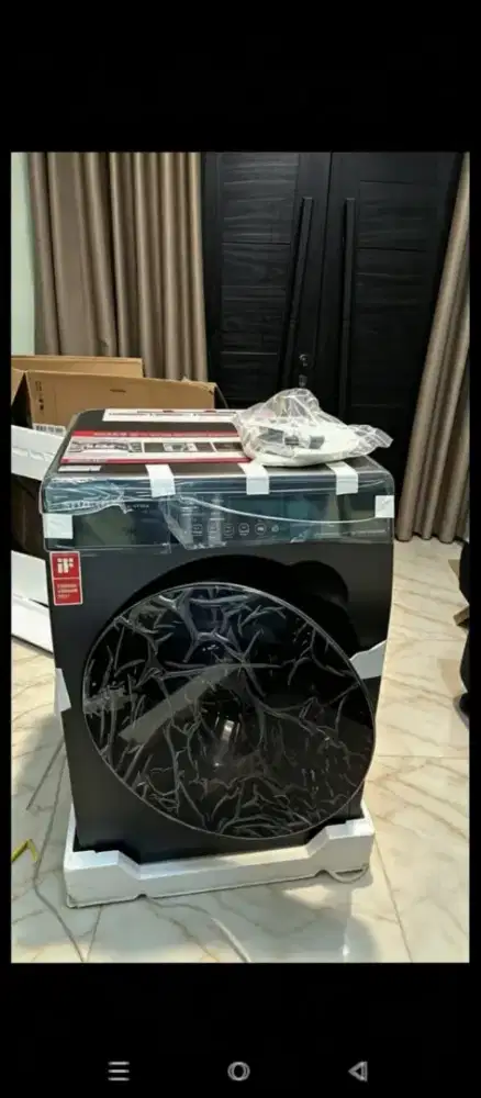 MESIN CUCI SHARP ESFL1212SX  FRONT LOADING 12.5 WASHING MACHINE