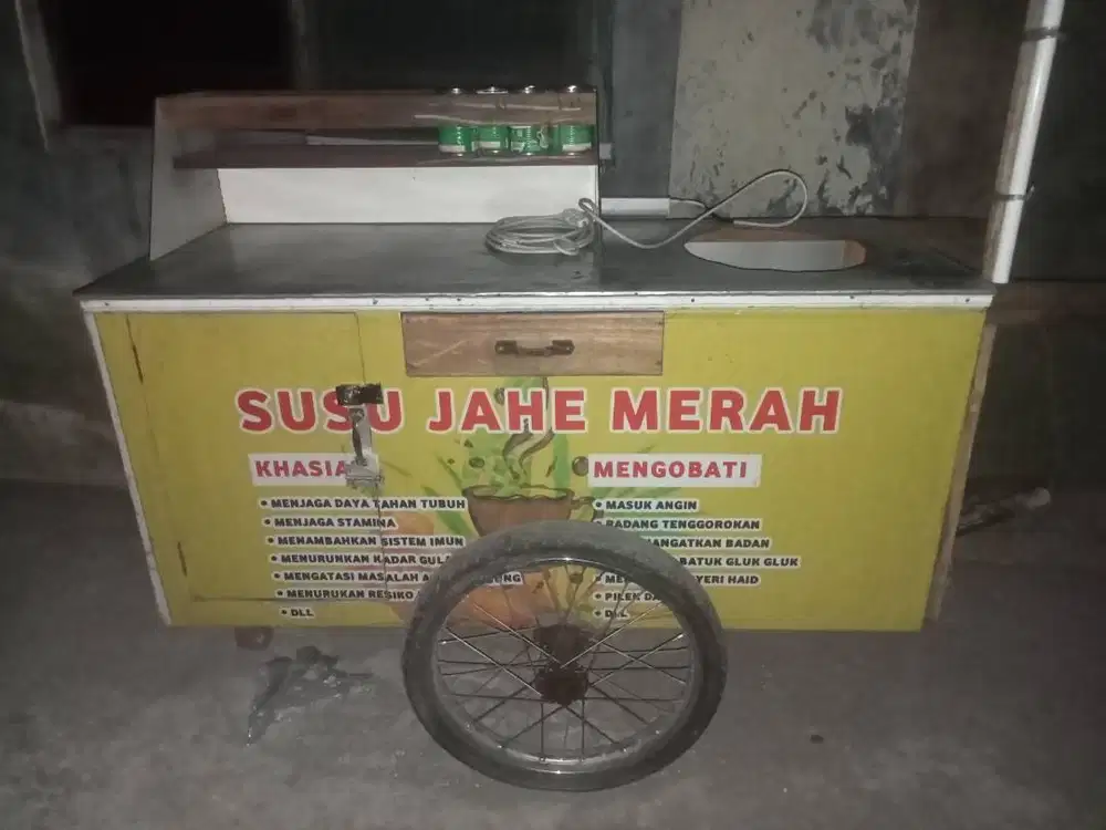 Gerobak bekas Susu Jahe