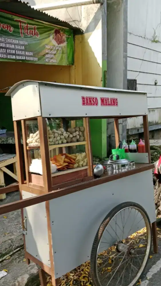 Jual gerobak bakso baru/seken