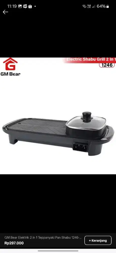 GM Bear electric Shabu 2 in 1