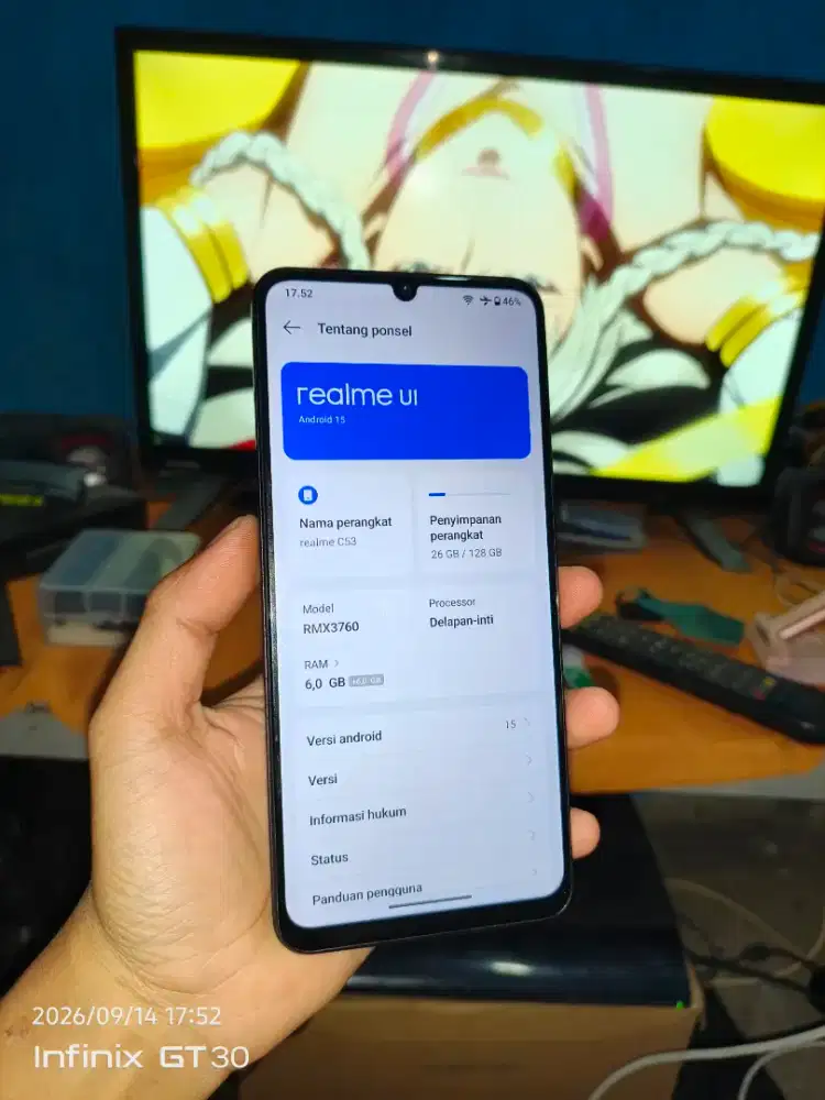 Realme C53 NFC 6+12gb/128gb Os android 15 Original segelan 100%