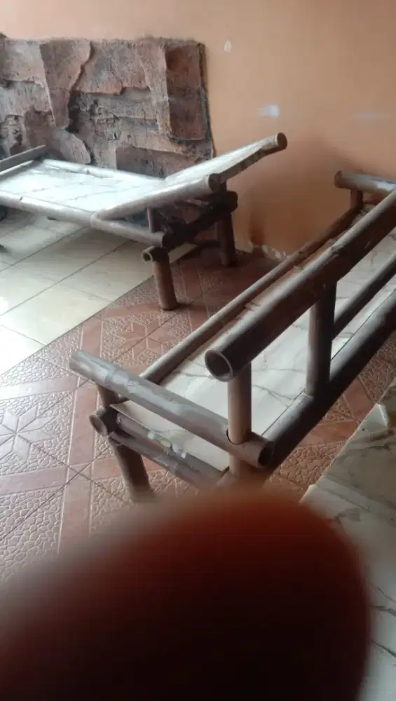 Rak TV dan Kursi bambu 2