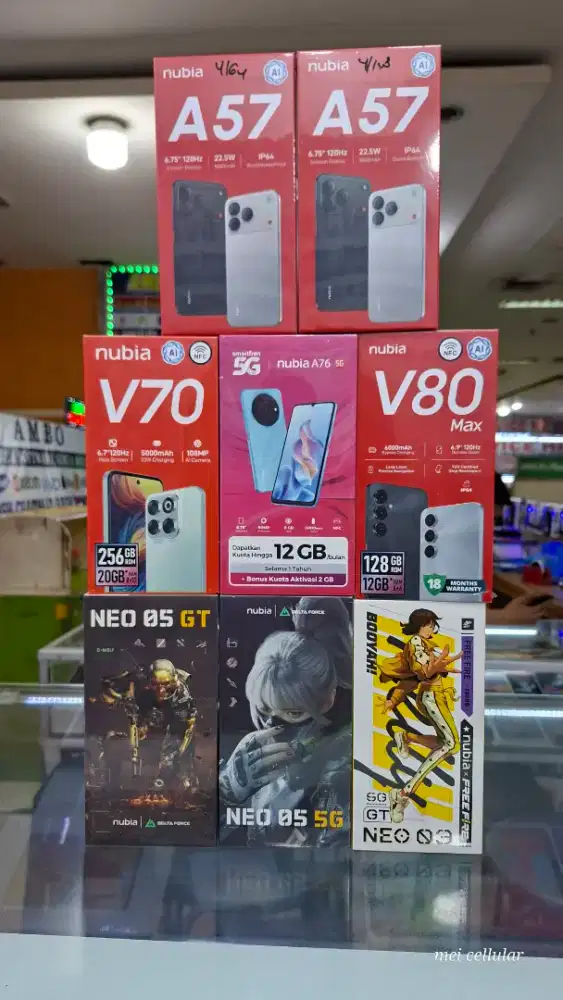 Nubia All series baru Segel garansi resmi Bisa tt kredit bisa cod